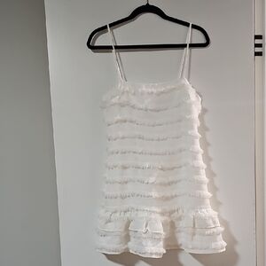 Princess Polly White Layered Dress